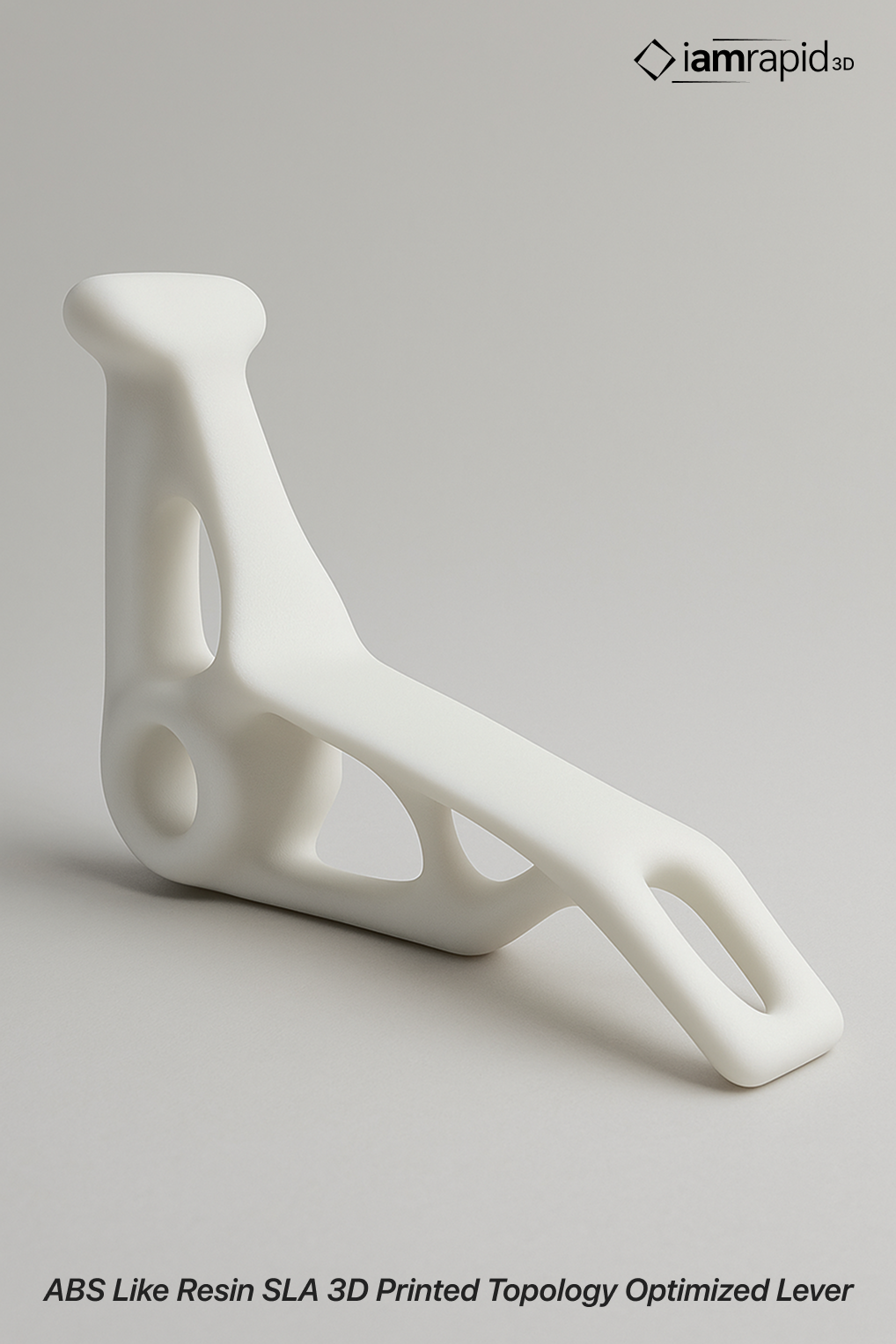 ABS-Like Resin SLA 3D printed topology optimized lever design